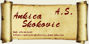Ankica Skoković vizit kartica